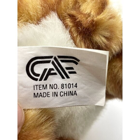 Great American Fun VINTAGE plush Small Orange Tabby Cat Sound Box NOT WORKING - Picture 8 of 8